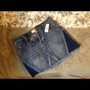 Denim jean skirt
